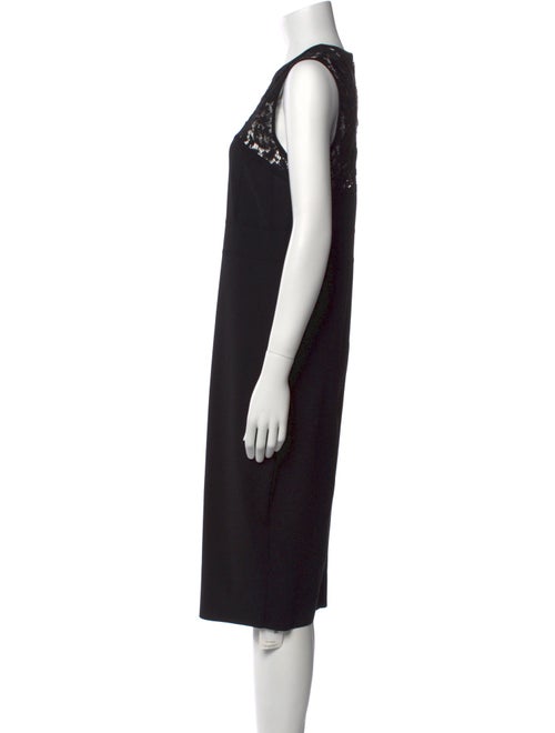 Valentino Crew Neck Midi Length Dress