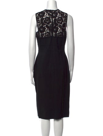 Valentino Crew Neck Midi Length Dress