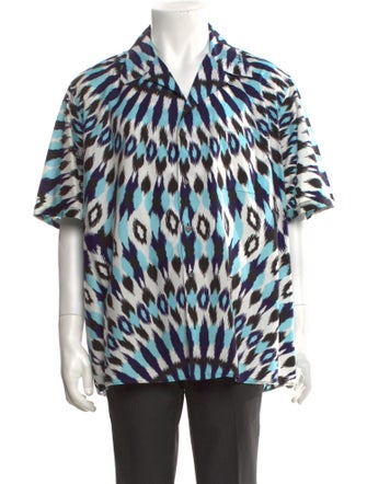 Valentino Animal Print Short Sleeve Shirt