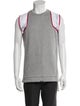 Valentino Colorblock Pattern Mock Neck Sweater Vest