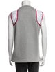 Valentino Colorblock Pattern Mock Neck Sweater Vest