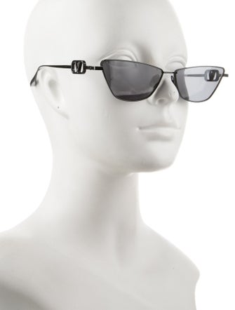 Valentino Rockstud Accents Cat-Eye Sunglasses