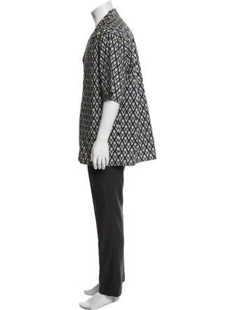 Valentino Printed Short Sleeve Dress Shirt