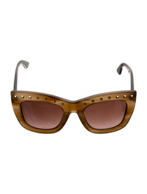Valentino Rockstud Accents Cat-Eye Sunglasses