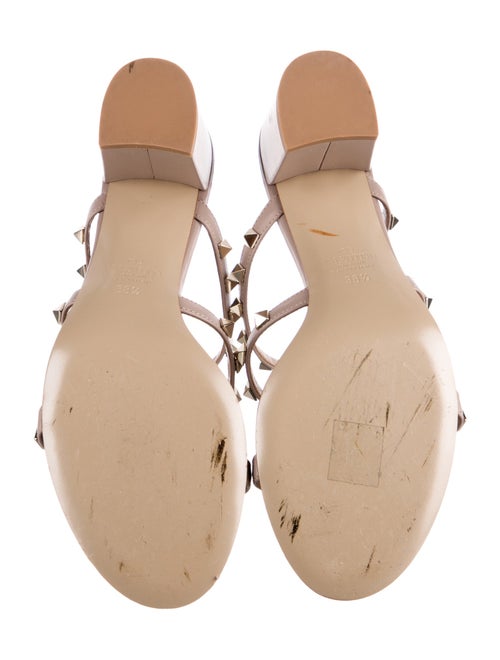 Valentino Rockstud Accents Leather Gladiator Sandals