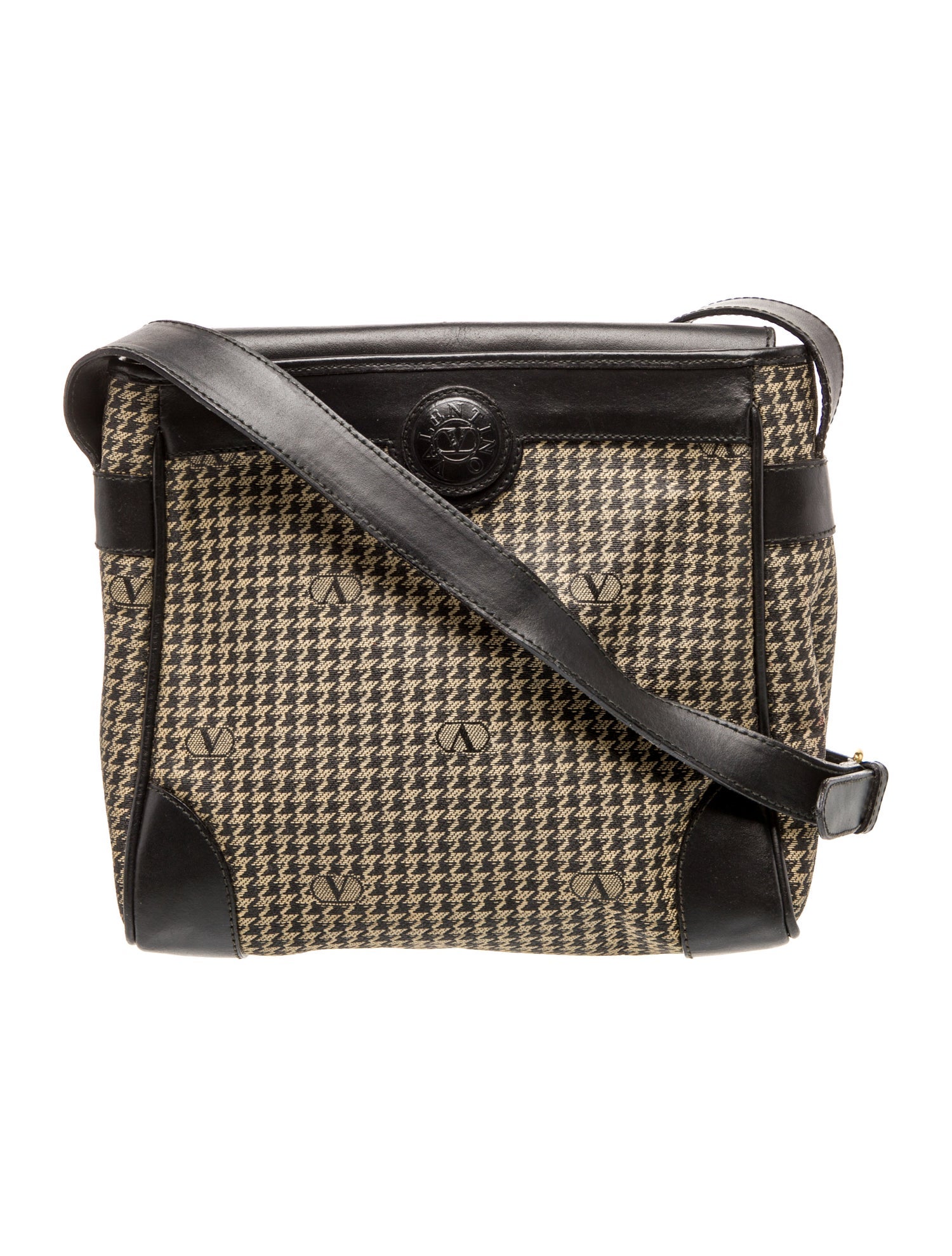 Valentino Leather Messenger Bag