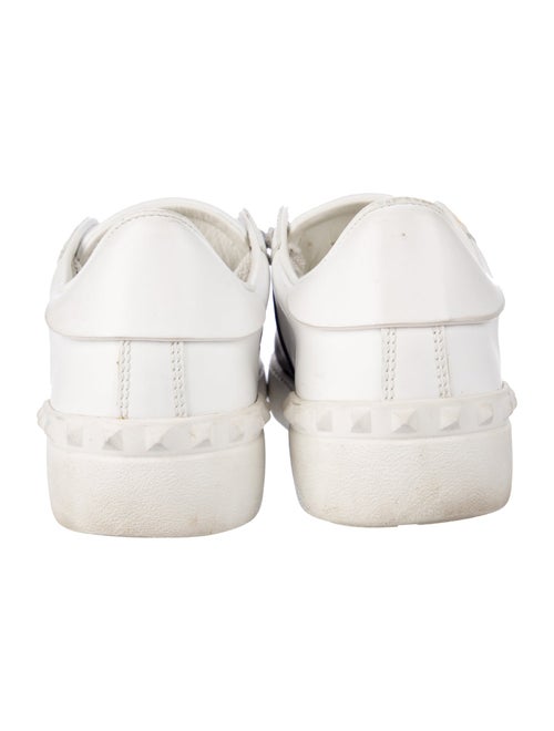Valentino Rockstud Accents Leather Sneakers