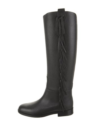 Valentino Leather Riding Boots