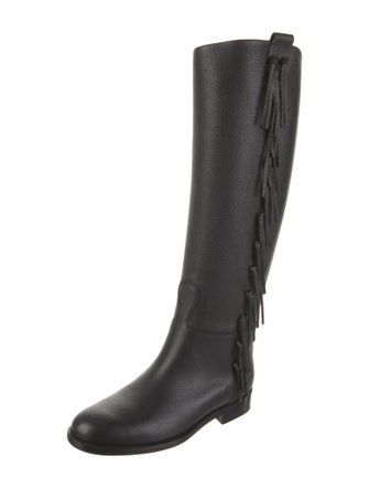 Valentino Leather Riding Boots
