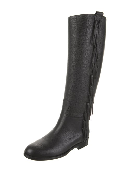 Valentino Leather Riding Boots