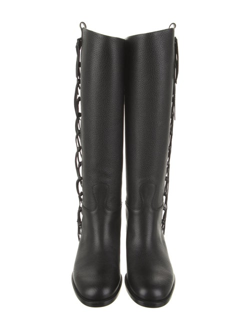 Valentino Leather Riding Boots