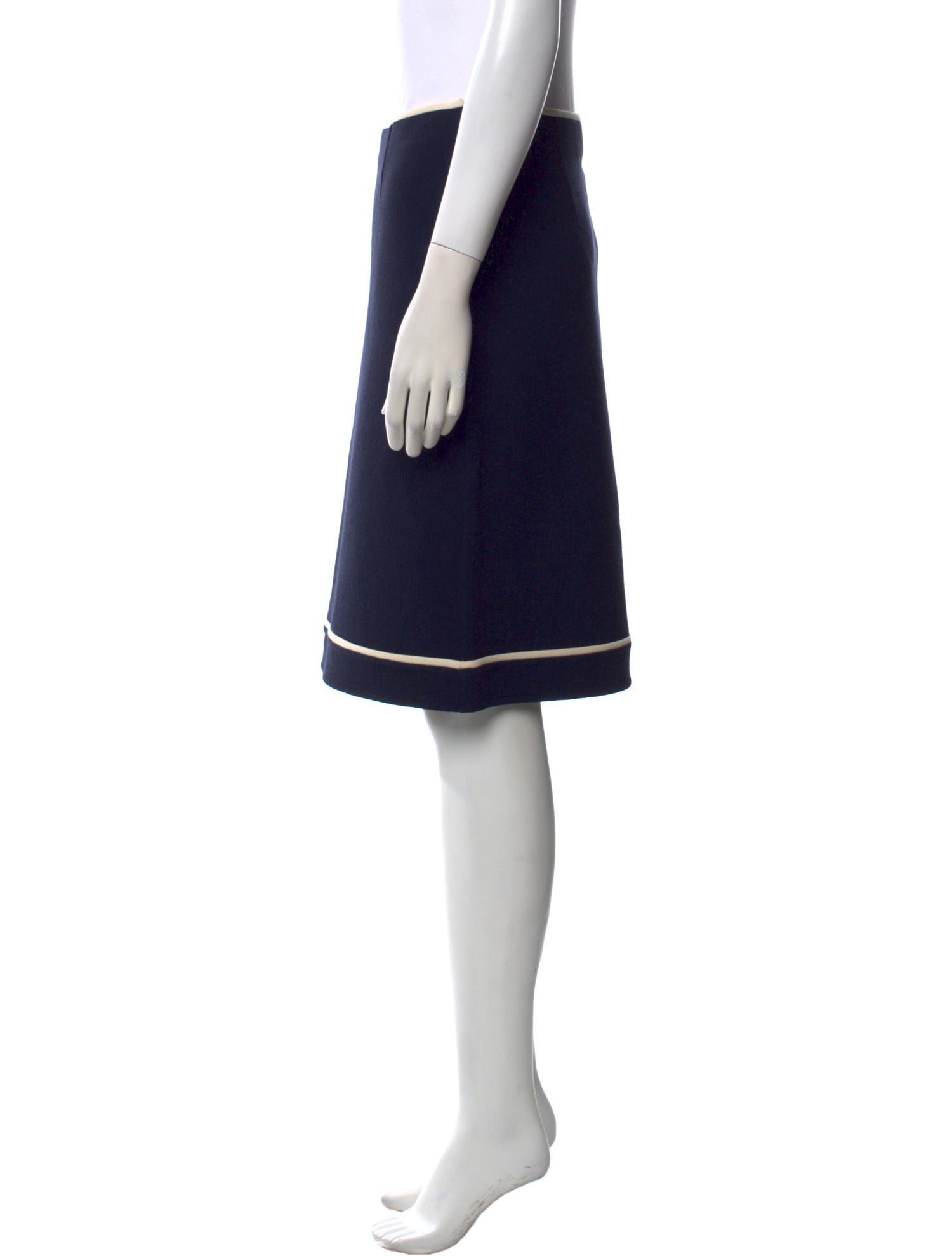 Valentino Virgin Wool Knee-Length Skirt