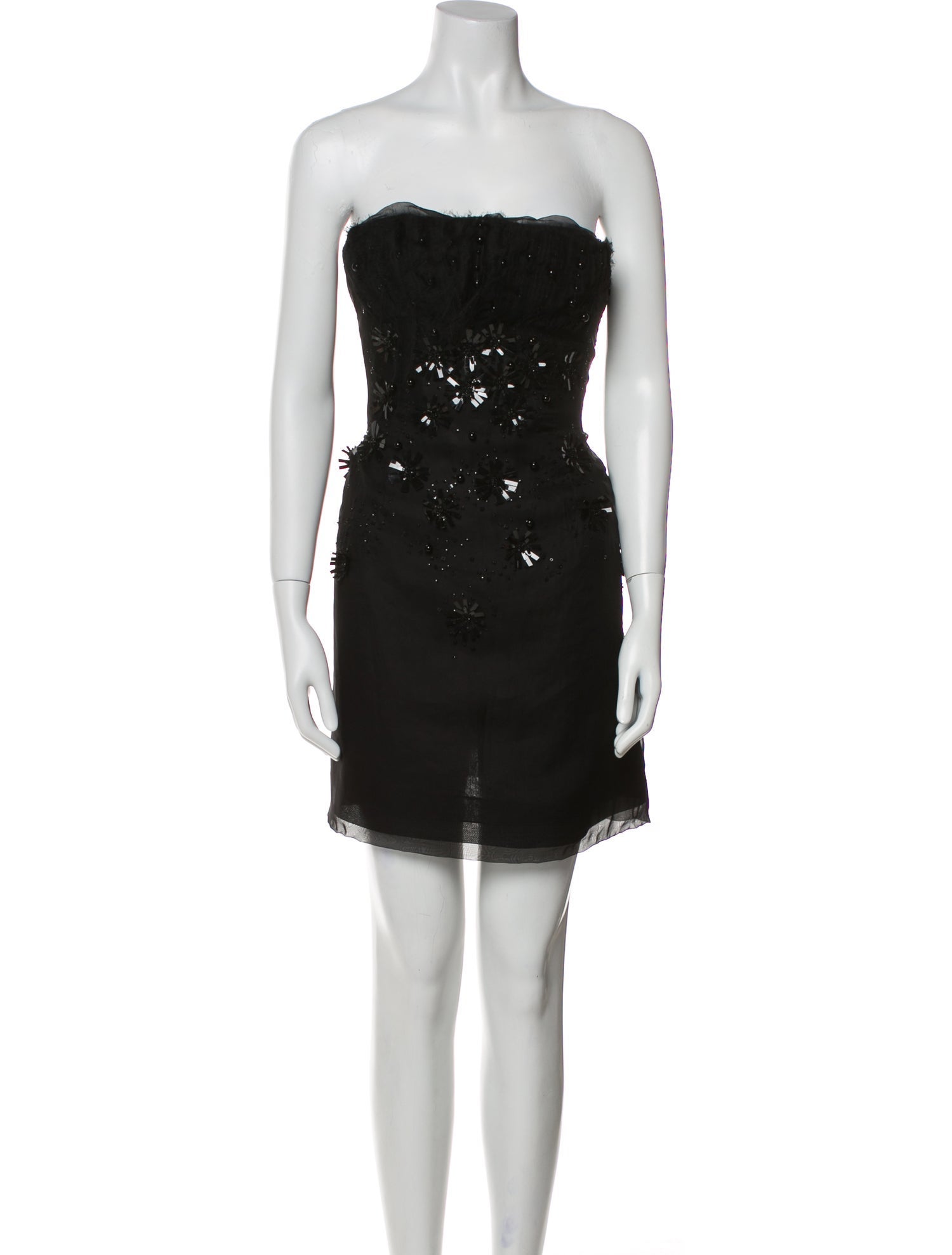 Valentino Silk Mini Dress - Black Dresses, Clothing - VAL526407 | The  RealReal
