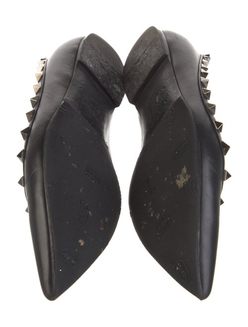 Valentino Rockstud Accents Leather Ballet Flats