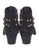 Valentino Rockstud Accents Suede Boots