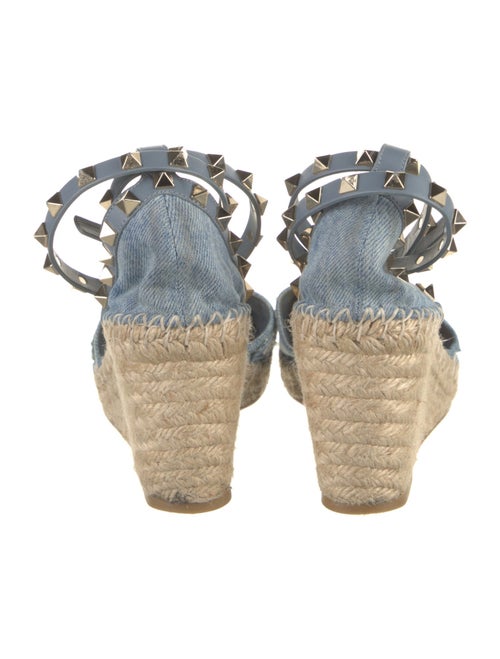 Valentino Rockstud Accents Denim Pumps