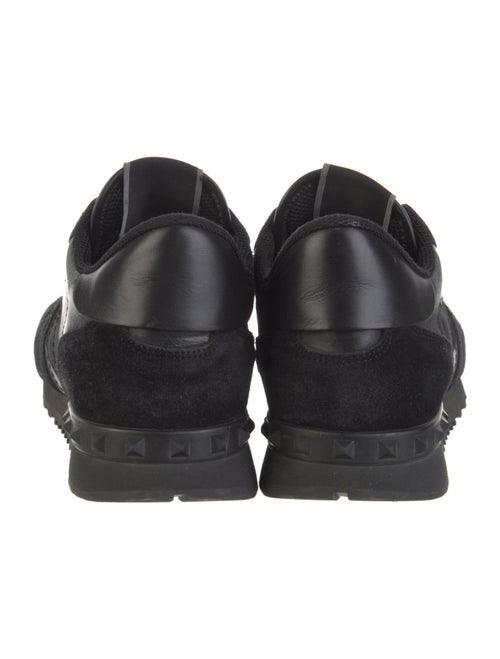 Valentino Rockstud Accents Leather Sneakers