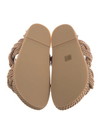 Valentino Rockstud Accents Leather Espadrilles