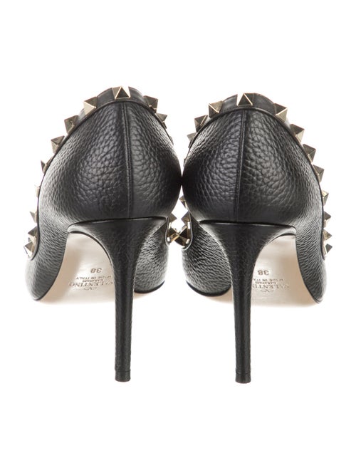 Valentino Rockstud Accents Leather Pumps