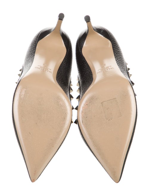 Valentino Rockstud Accents Leather Pumps