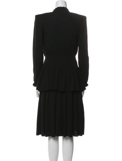 Valentino Wool Ruffle Embellishment Skirt Set