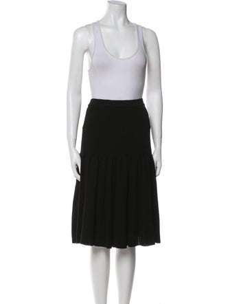 Valentino Wool Ruffle Embellishment Skirt Set