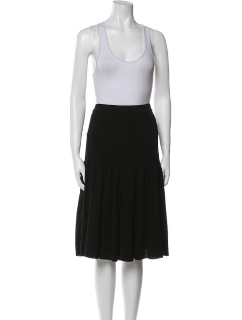 Valentino Wool Ruffle Embellishment Skirt Set