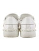 Valentino Leather Colorblock Pattern Sneakers