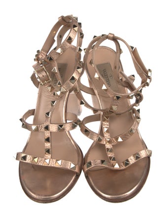 Valentino Rockstar Sandal Rockstud Accents Gladiator Sandals