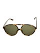 Valentino Round Tinted Sunglasses
