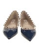 Valentino Rockstud Accents Patent Leather Ballet Flats