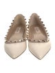 Valentino Rockstud Accents Leather Flats