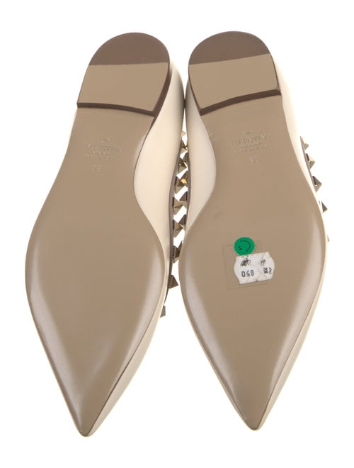 Valentino Rockstud Accents Leather Flats