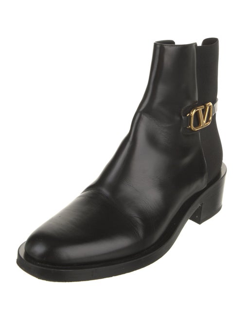 Valentino Leather Chelsea Boots