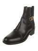 Valentino Leather Chelsea Boots