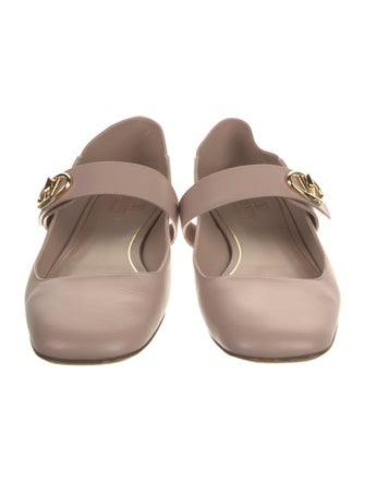 Valentino Leather Mary Jane Flats