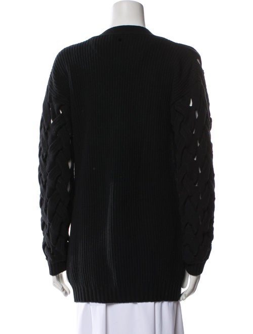 Valentino Wool Plunge Neckline Sweater