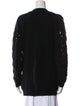 Valentino Wool Plunge Neckline Sweater