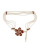 Valentino Metal Crystal Embellishments Chain-Link Belt