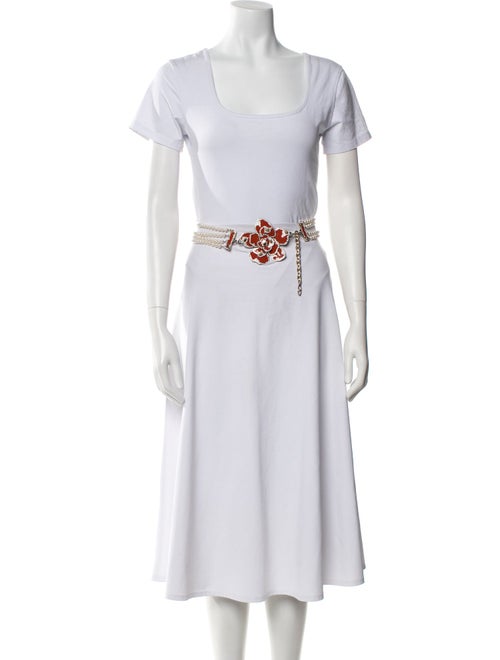 Valentino Metal Crystal Embellishments Chain-Link Belt