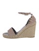 Valentino Rockstud Accents Leather Espadrilles