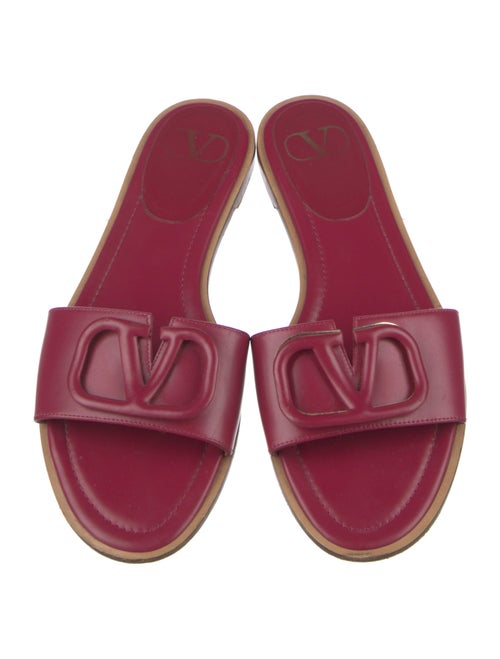 Valentino Leather Slides
