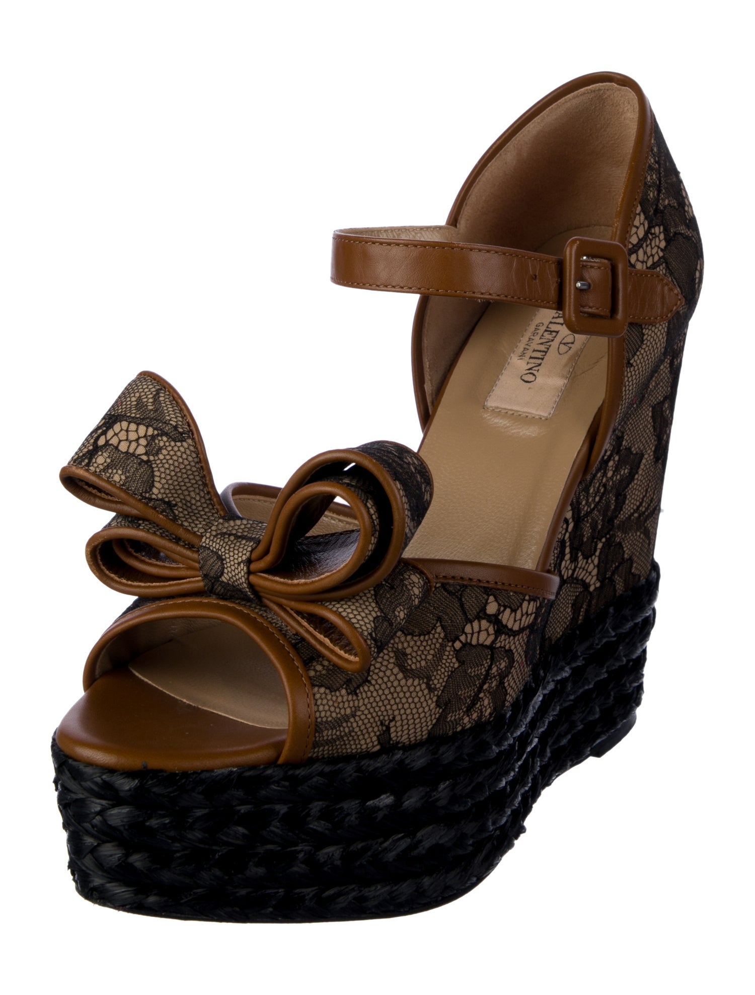 Valentino Lace Lace Pattern Espadrilles