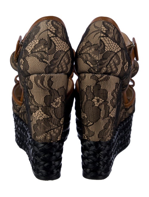 Valentino Lace Lace Pattern Espadrilles