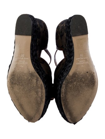 Valentino Lace Lace Pattern Espadrilles