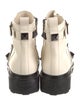 Valentino Rockstud Accents Leather Combat Boots