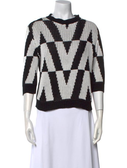 Valentino Striped Crew Neck Sweater