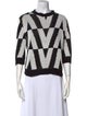 Valentino Striped Crew Neck Sweater