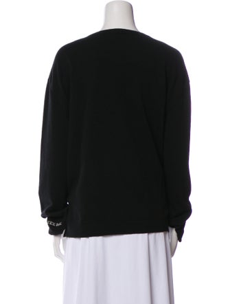 Valentino Virgin Wool Graphic Print Sweater