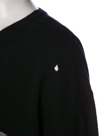 Valentino Virgin Wool Graphic Print Sweater